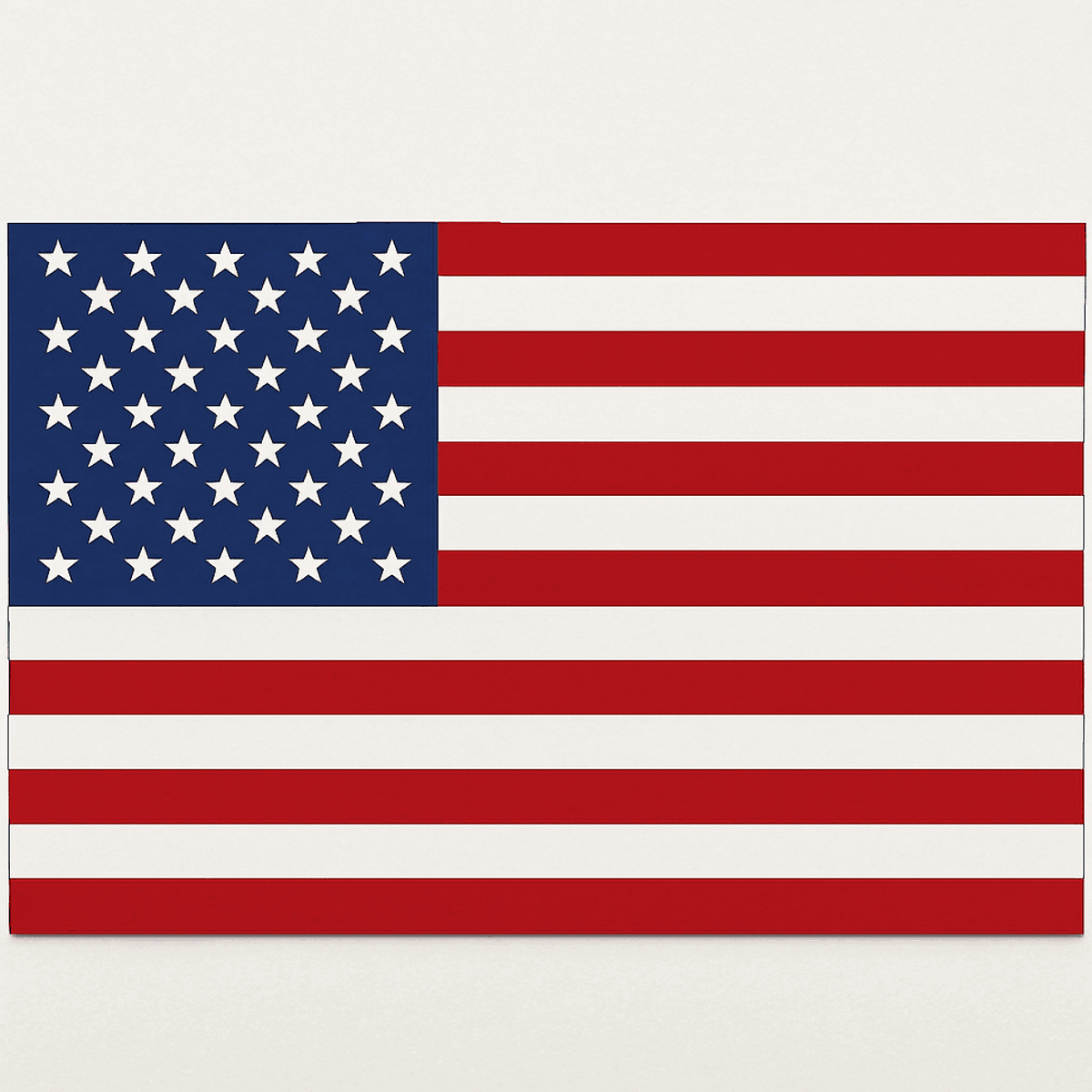 American flag tile for a made-in-USA license plate frame