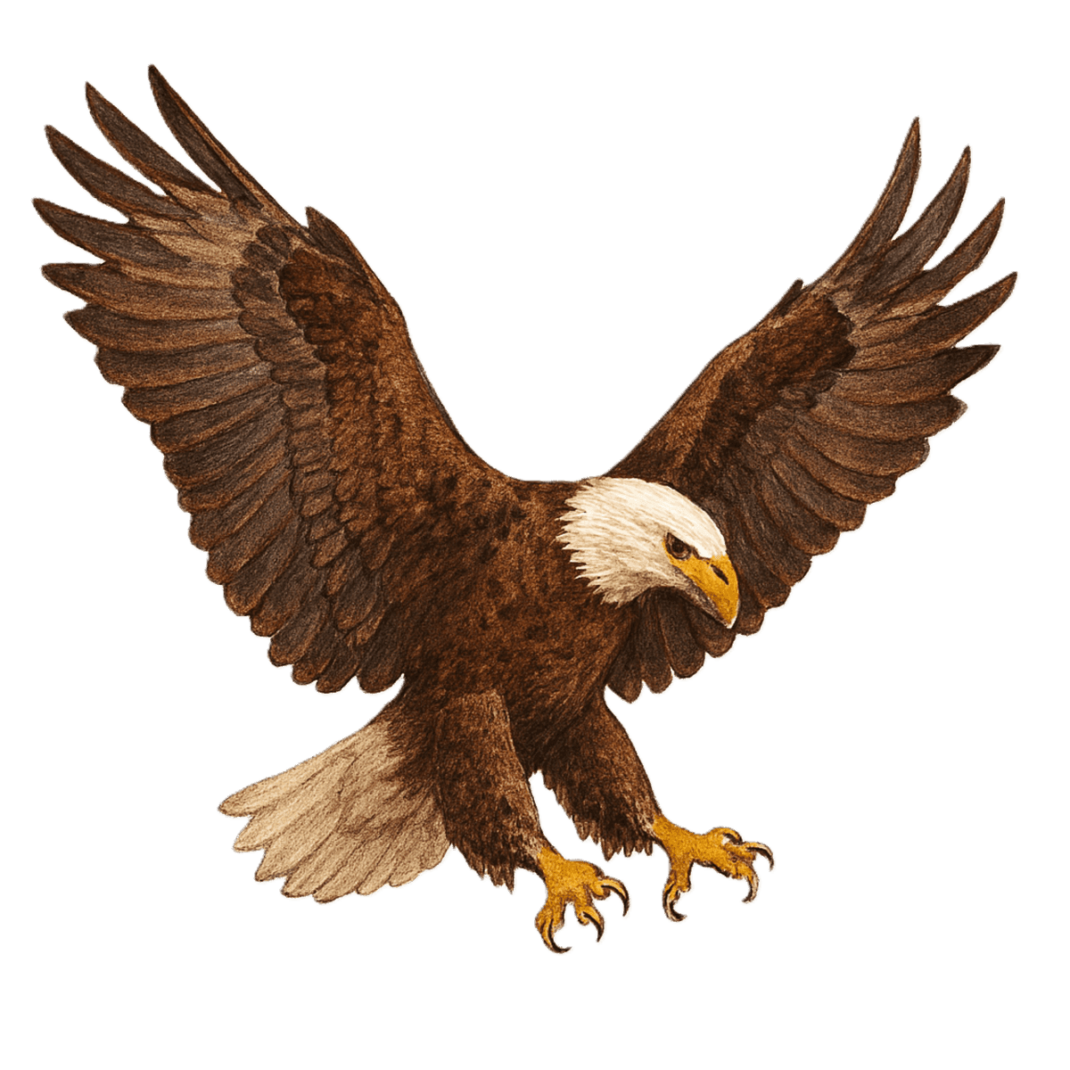 Bald eagle tile for an American-made license plate frame