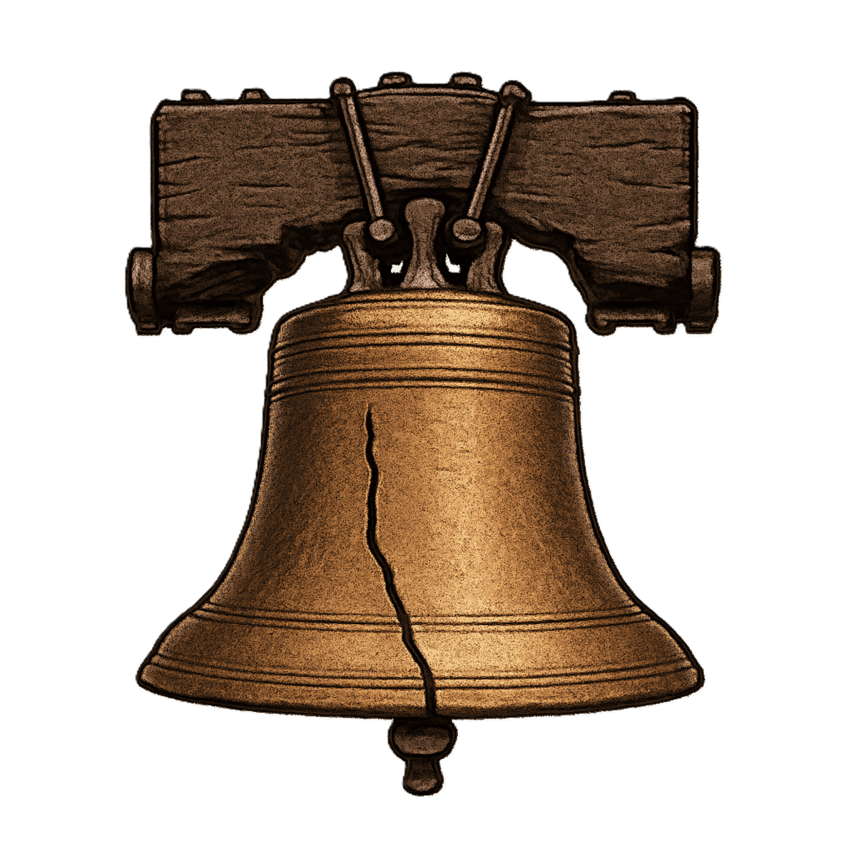 Liberty Bell tile for a license plate frame made in the USA