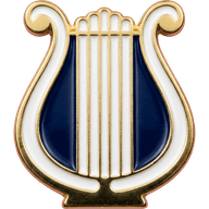 Marching band badge tile for a custom school license plate frame