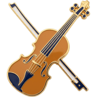Orchestra badge tile for a custom school license plate frame