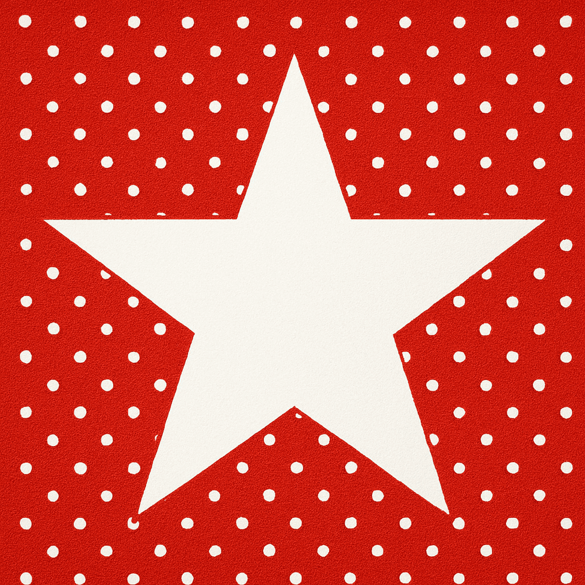 Red star tile for a red, white and blue license plate frame